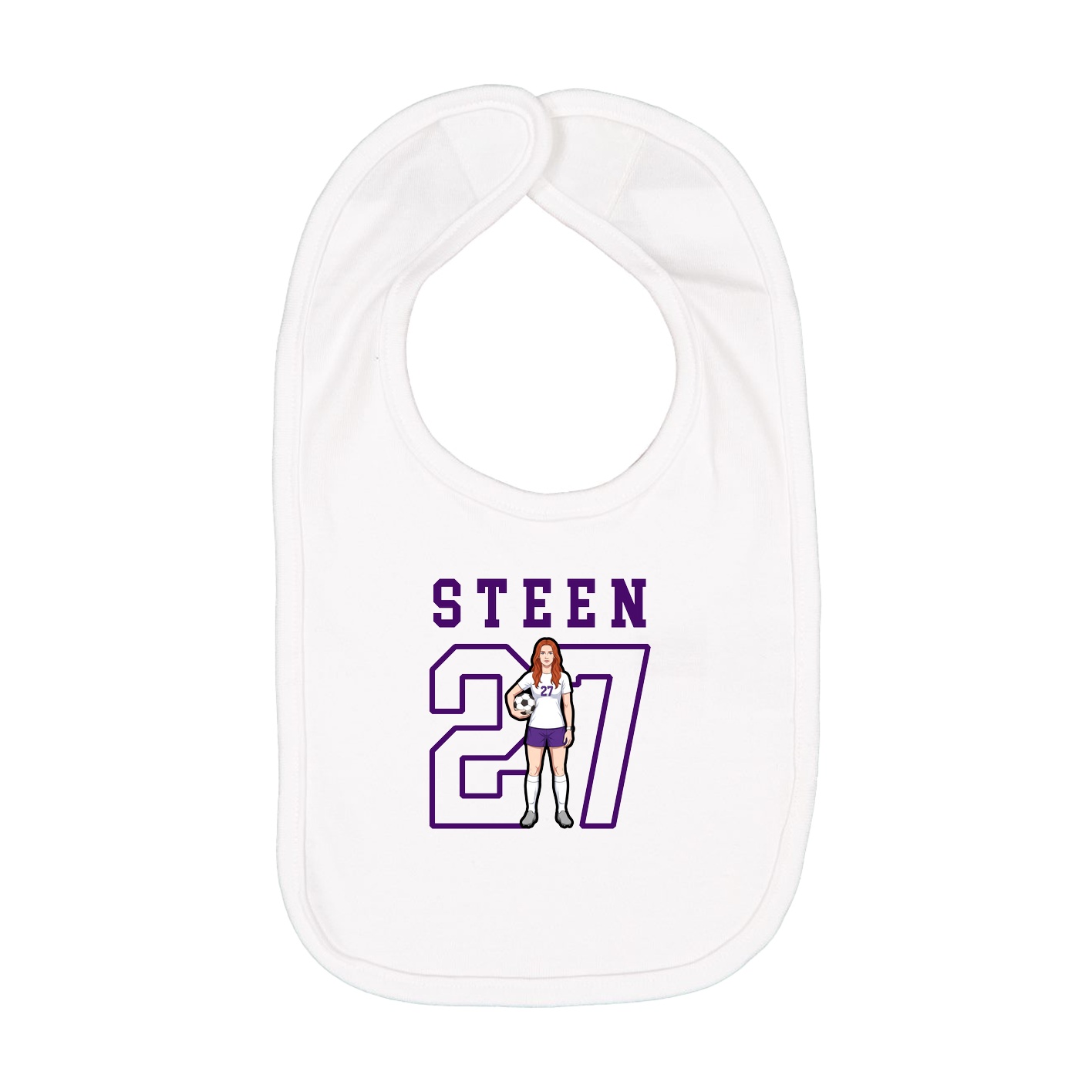 Infant Bib — Shirsey in White