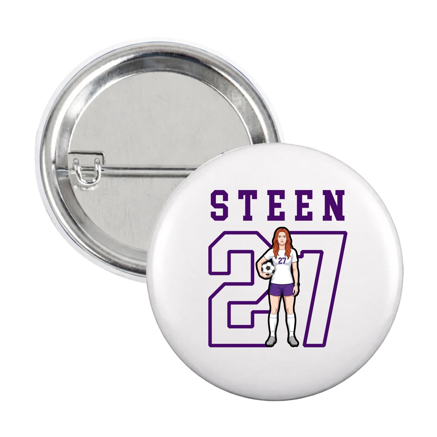 Game Day Button — Shirsey in White