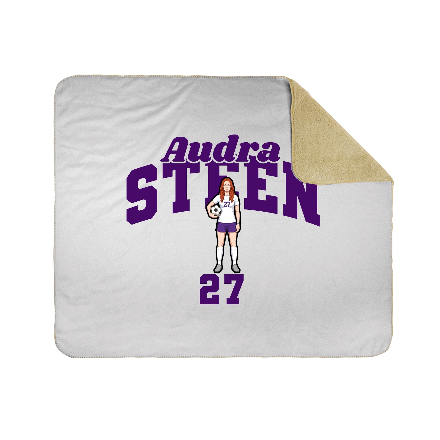 Throw Blanket — Signature Arch in White