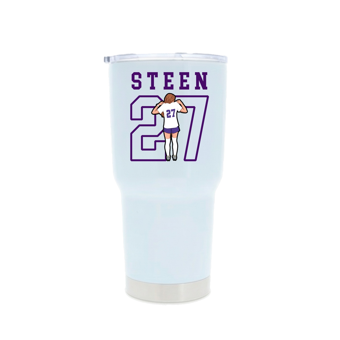 30oz Stainless Steel Tumbler — Shirsey in White