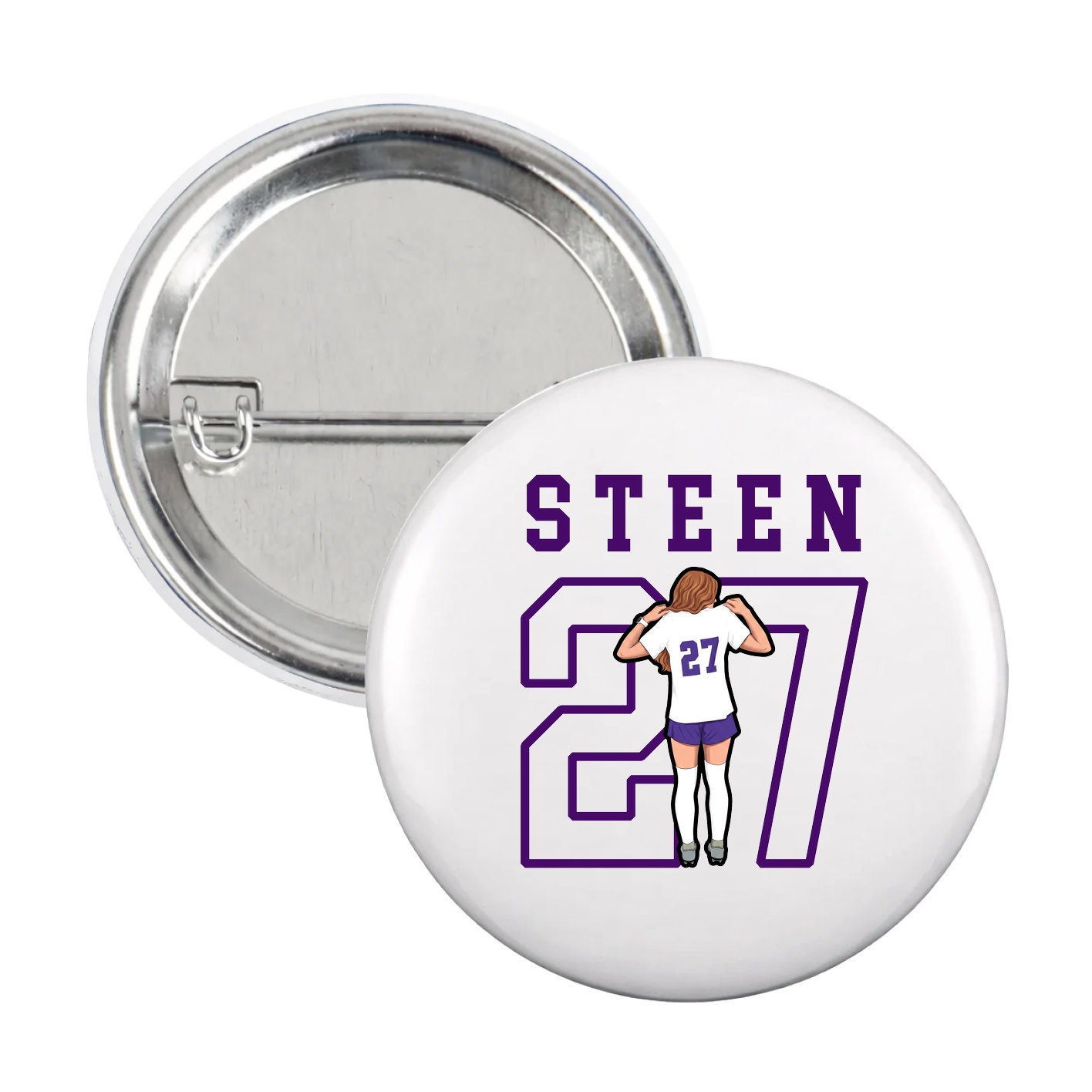 Game Day Button — Shirsey in White