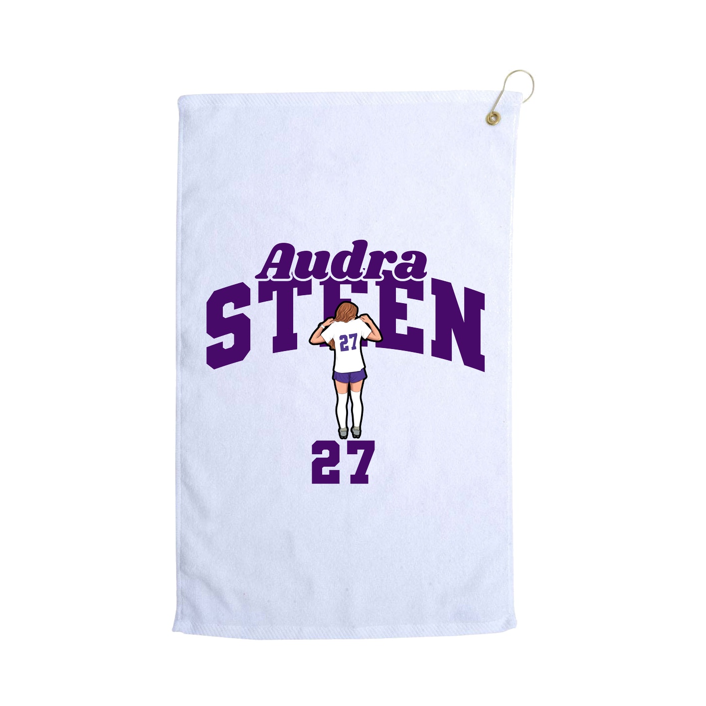 Golf Towel — Signature Arch in White