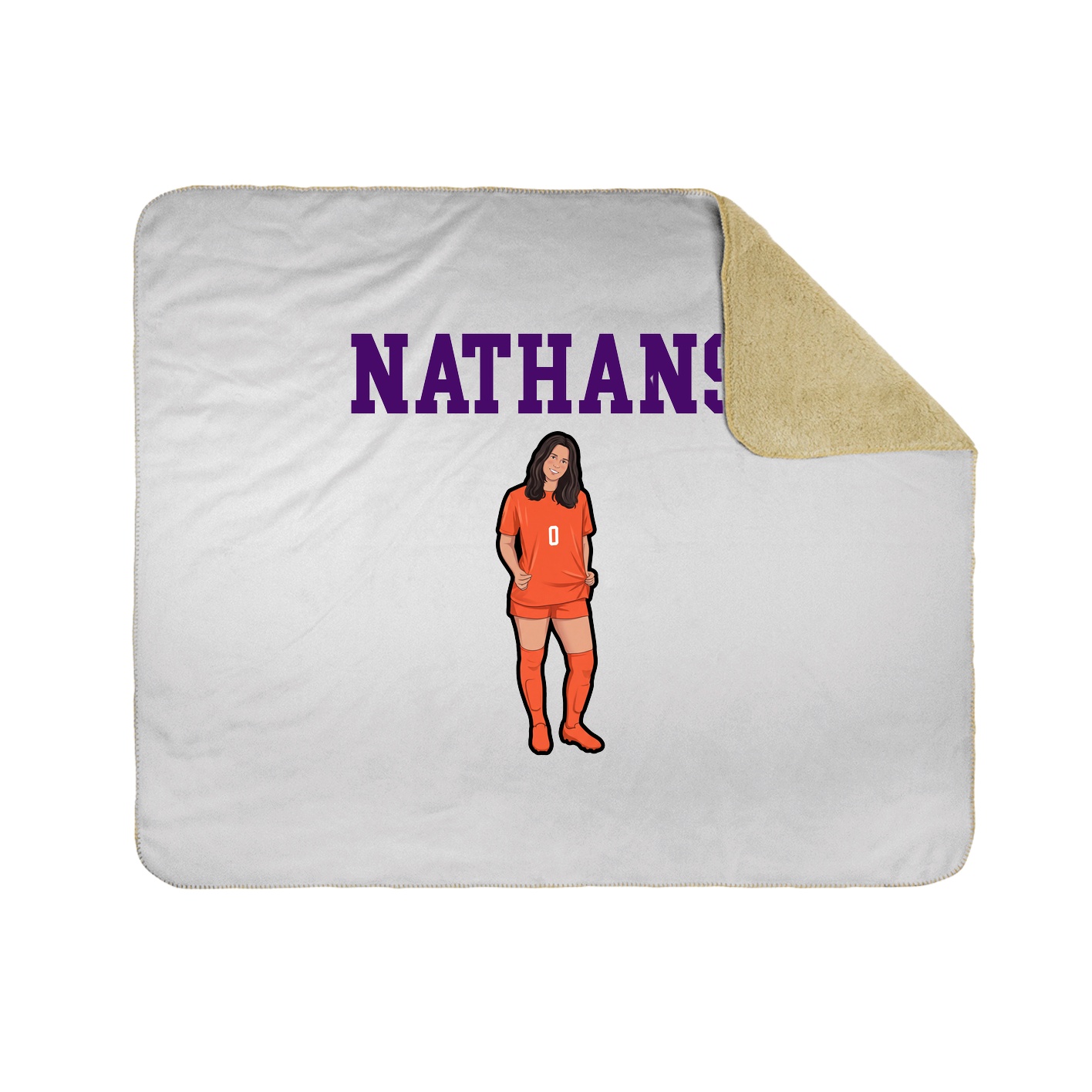Throw Blanket — Shirsey in White