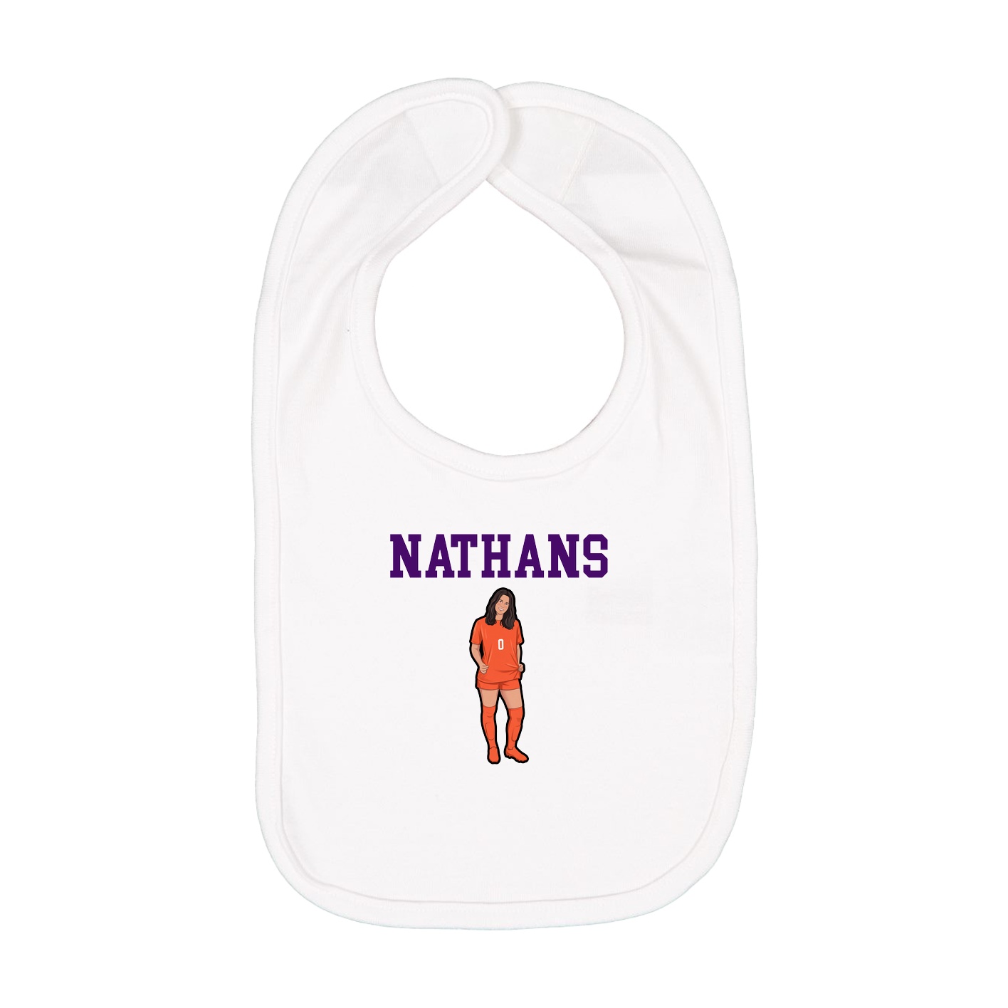 Infant Bib — Shirsey in White