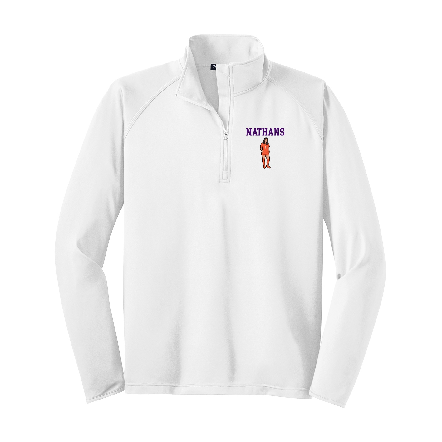 Q-Zip Pullover — Shirsey in White