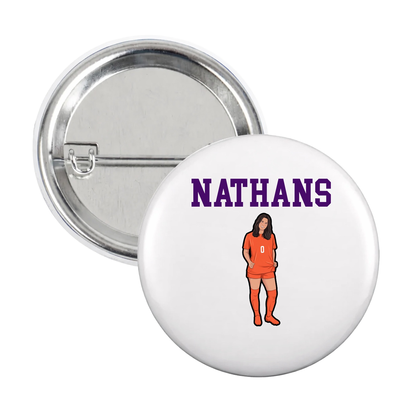 Game Day Button — Shirsey in White