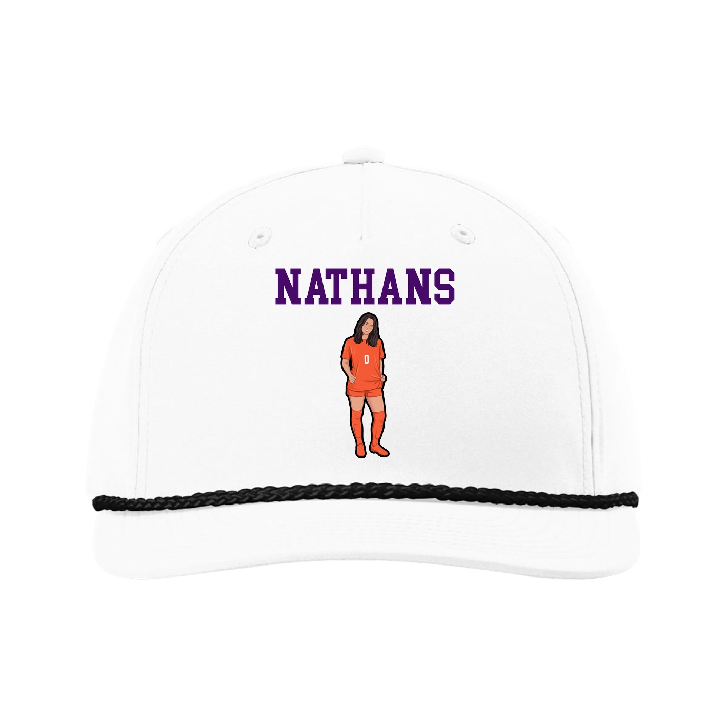 Five-Panel Classic Rope Cap — Shirsey in White