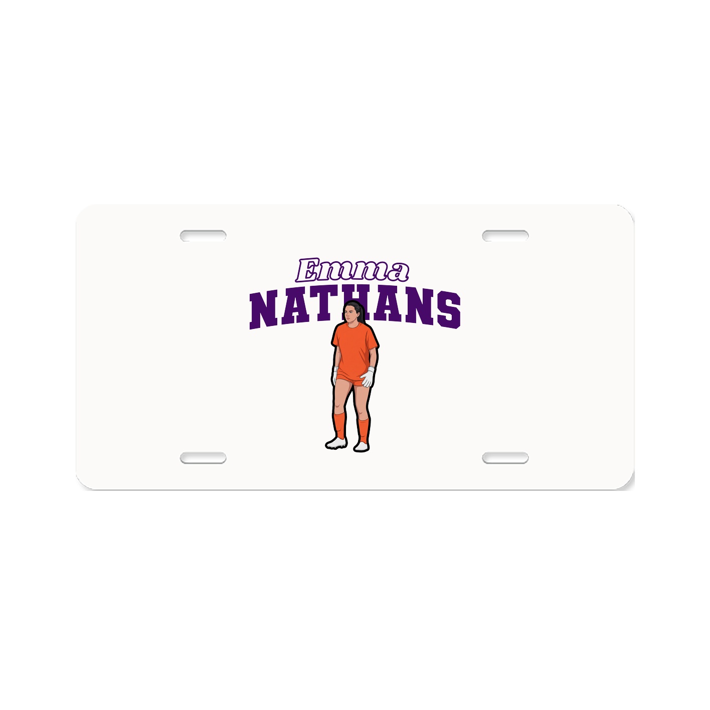 License Plate — Name Arch in Classic