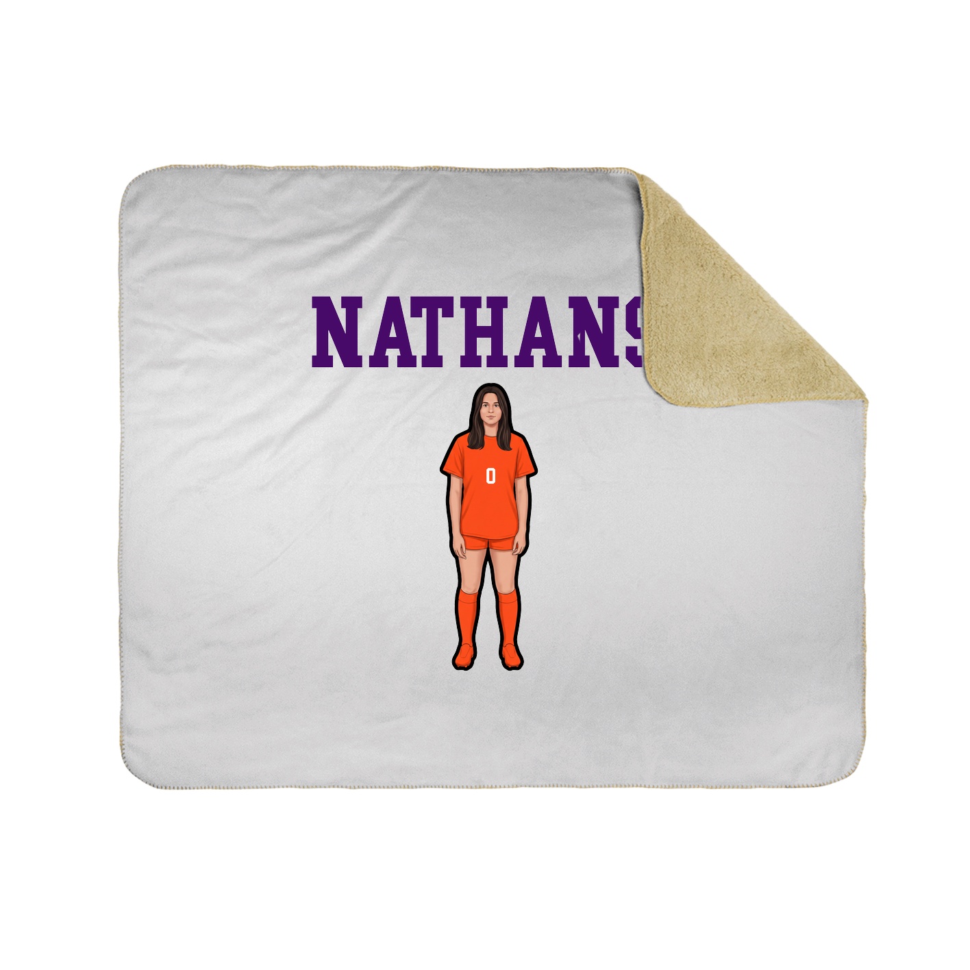 Throw Blanket — Shirsey in White