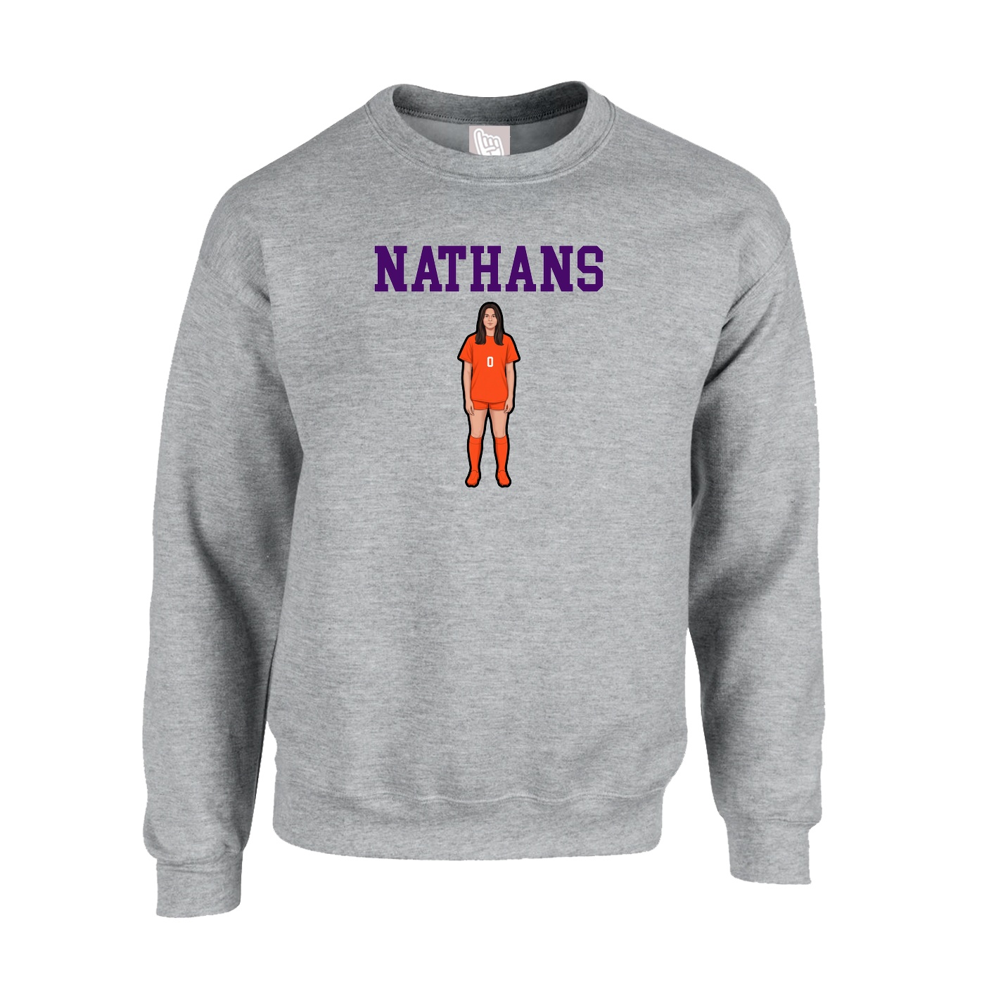Fleece Crew — Shirsey in Grey
