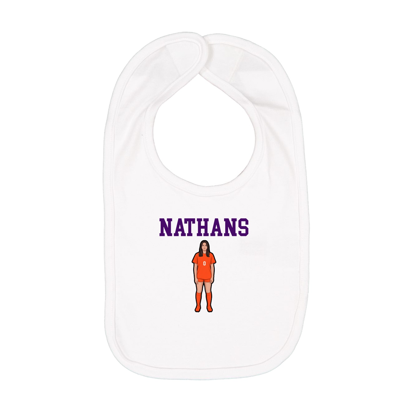 Infant Bib — Shirsey in White