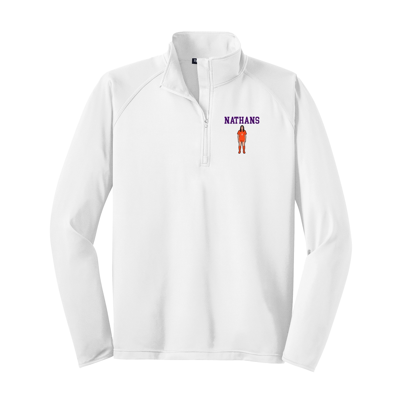 Q-Zip Pullover — Shirsey in White