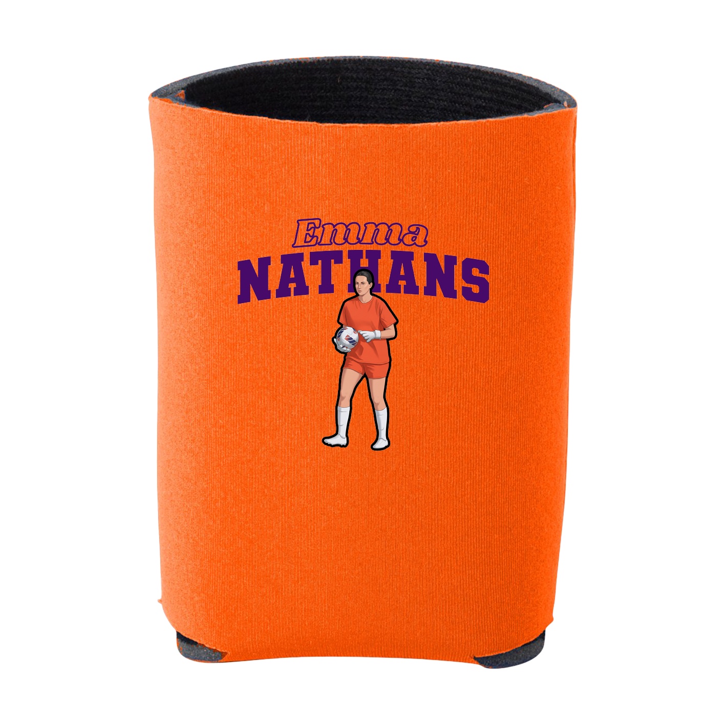 Can Holder — Name Arch in Orange