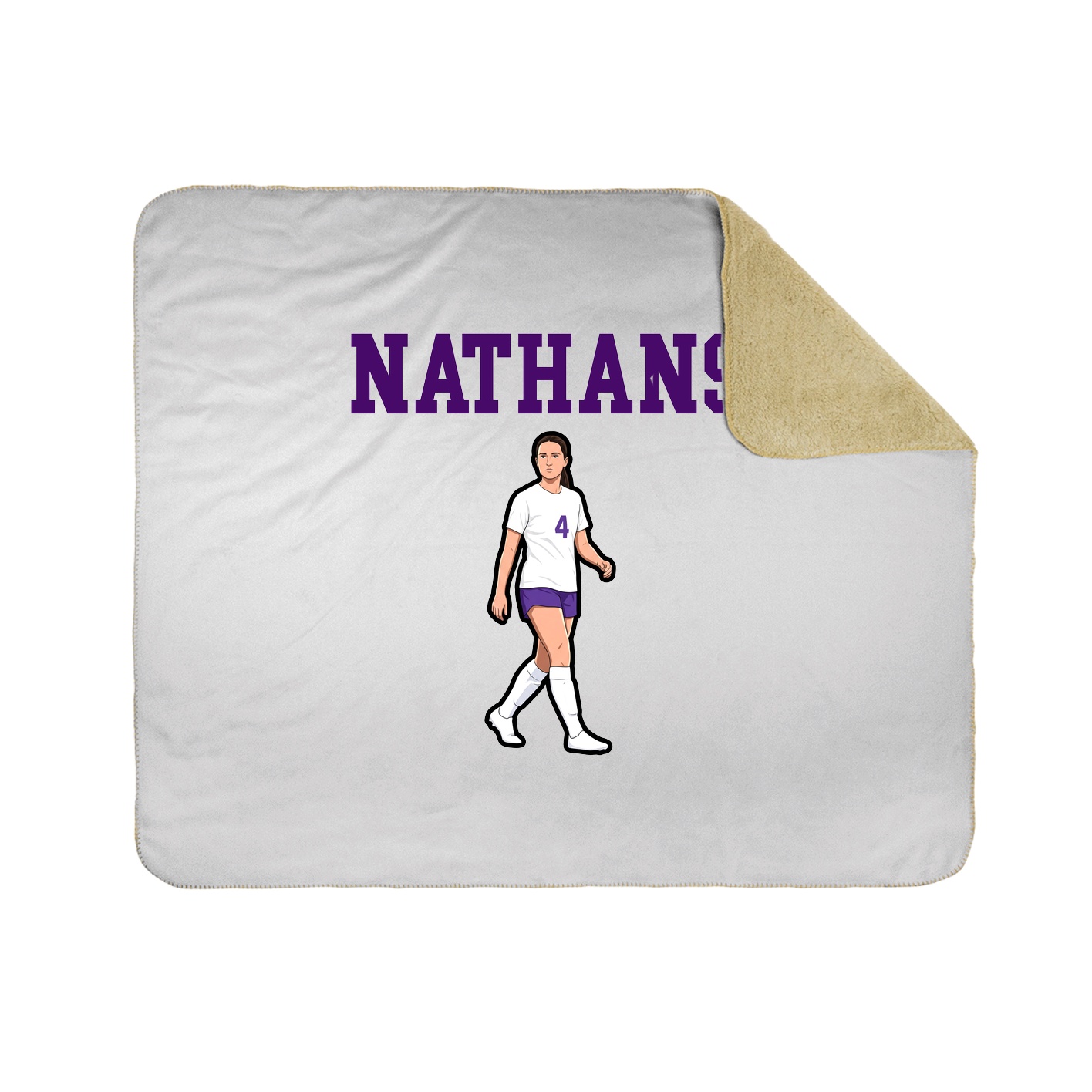 Throw Blanket — Shirsey in White