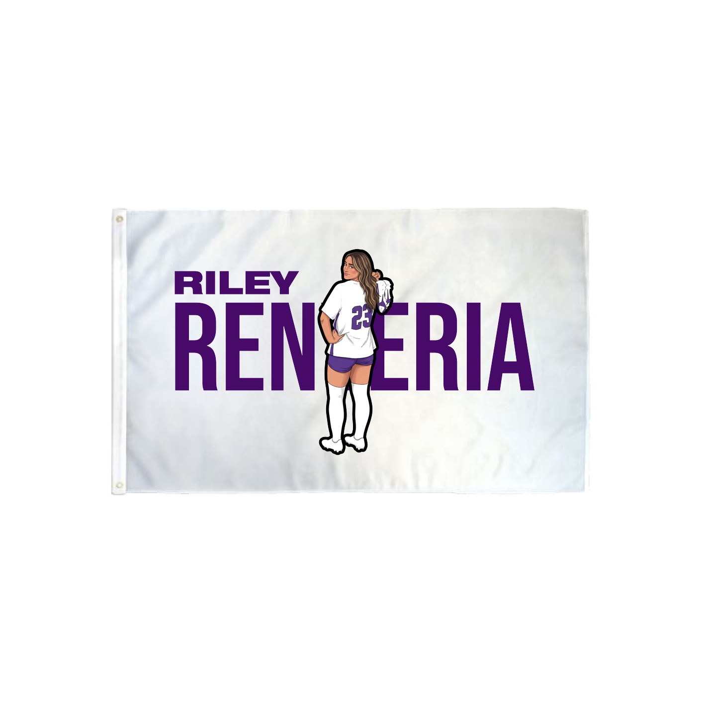 3x5 Flag — Player Name in Classic