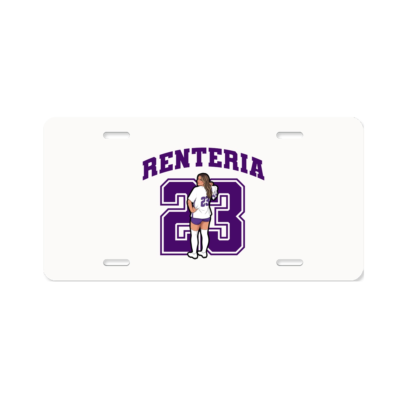 License Plate — Number in Classic