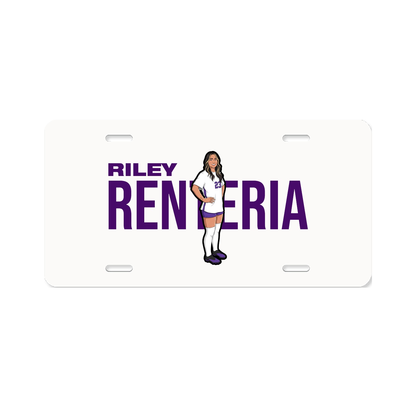License Plate — Player Name in Classic