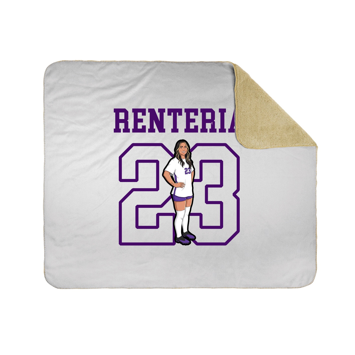 Throw Blanket — Shirsey in White