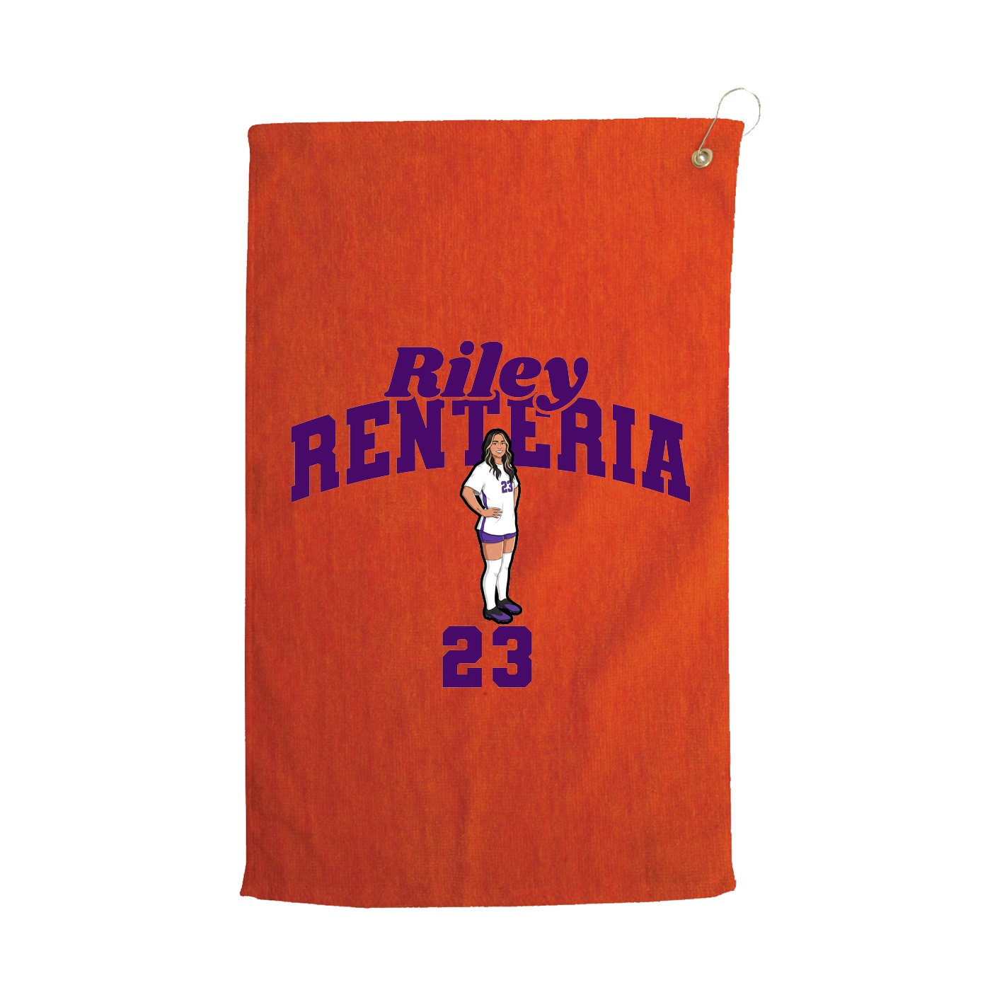 Golf Towel — Signature Arch in Orange