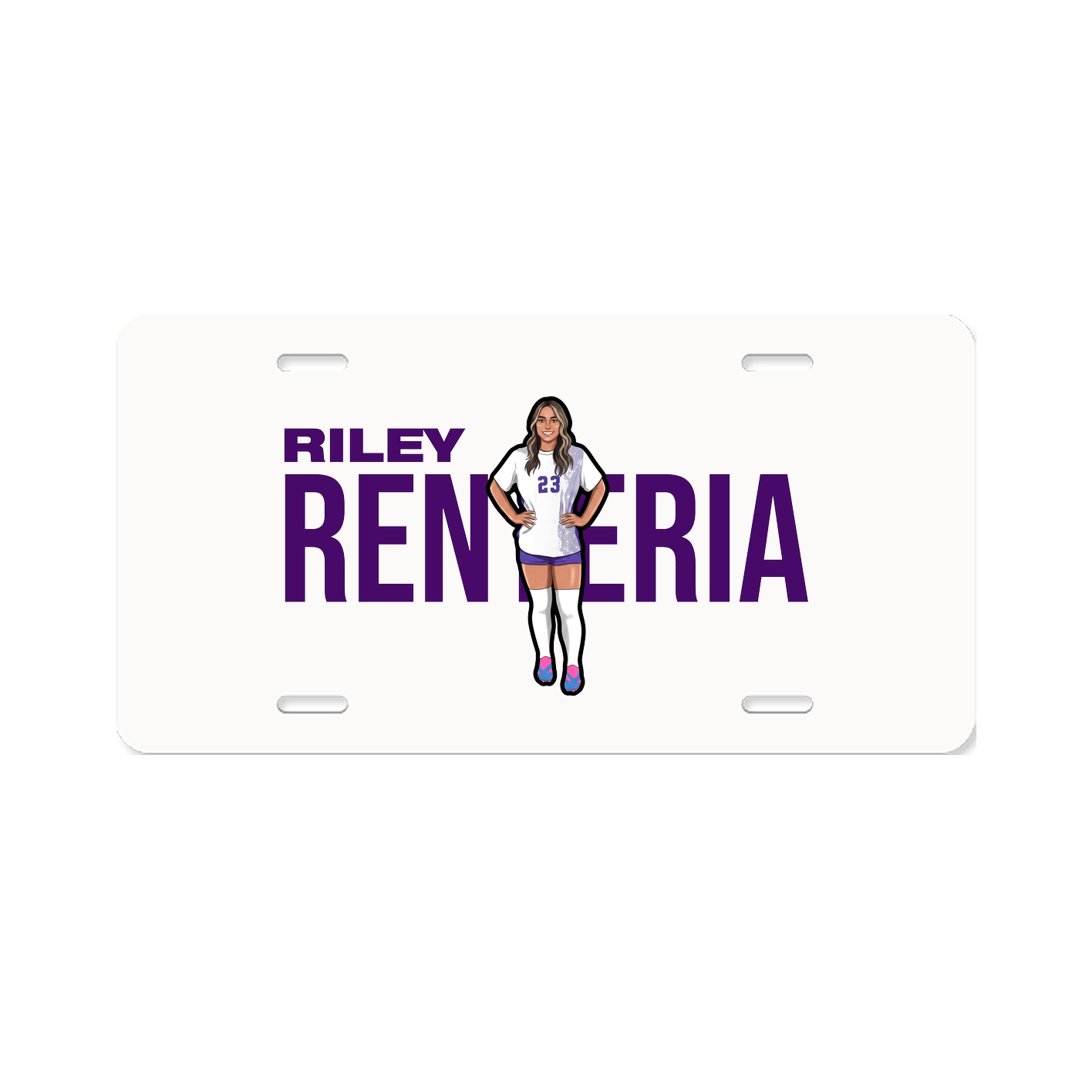License Plate — Player Name in Classic