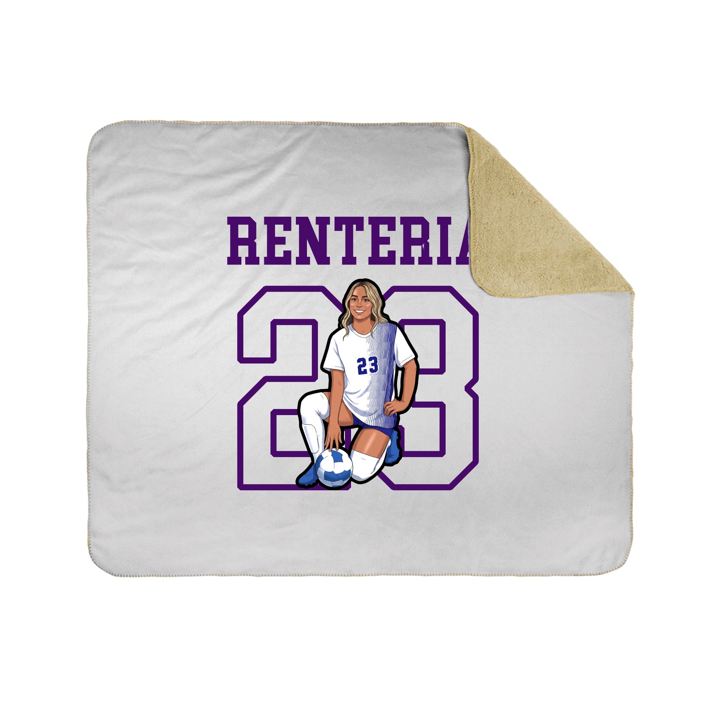 Throw Blanket — Shirsey in White