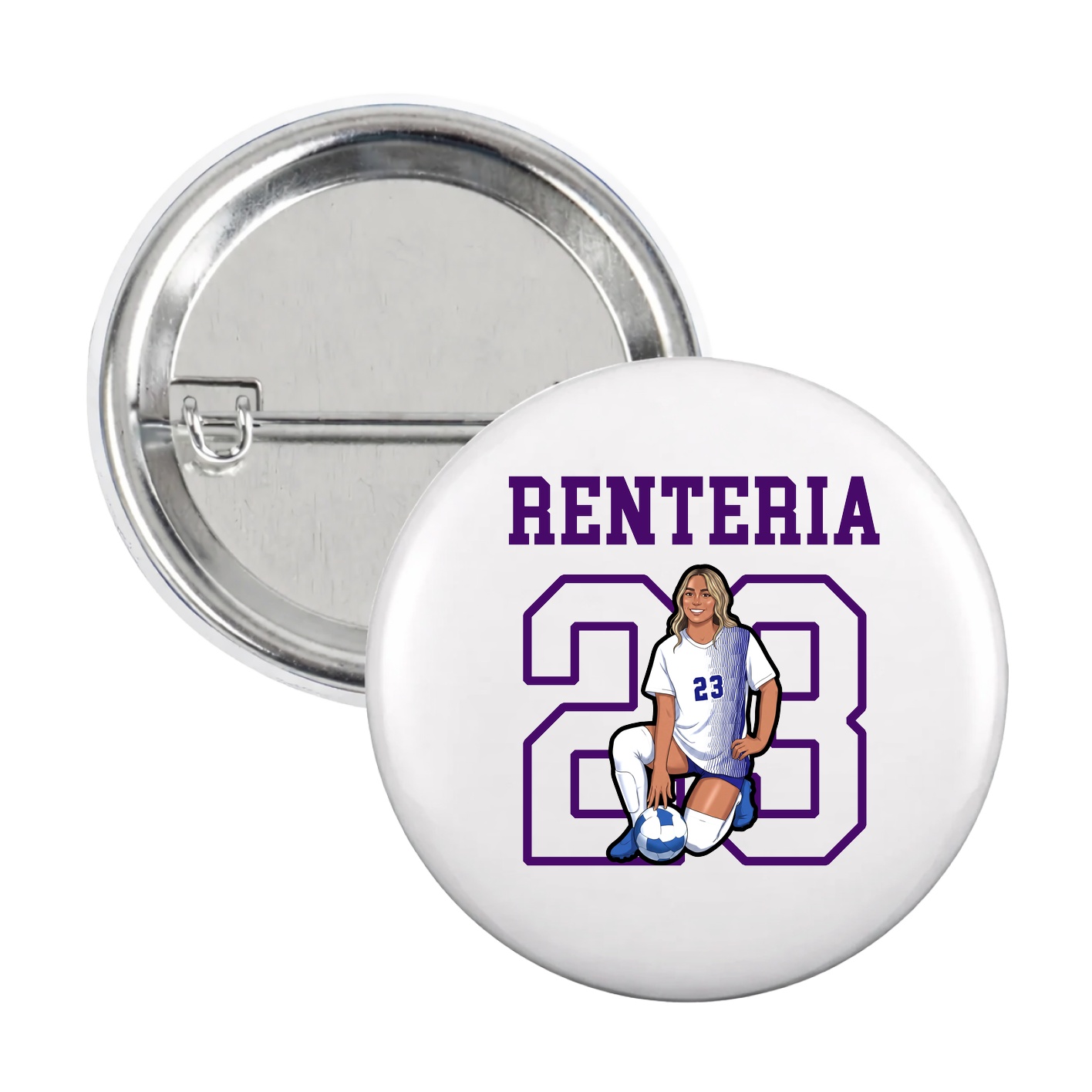 Game Day Button — Shirsey in White