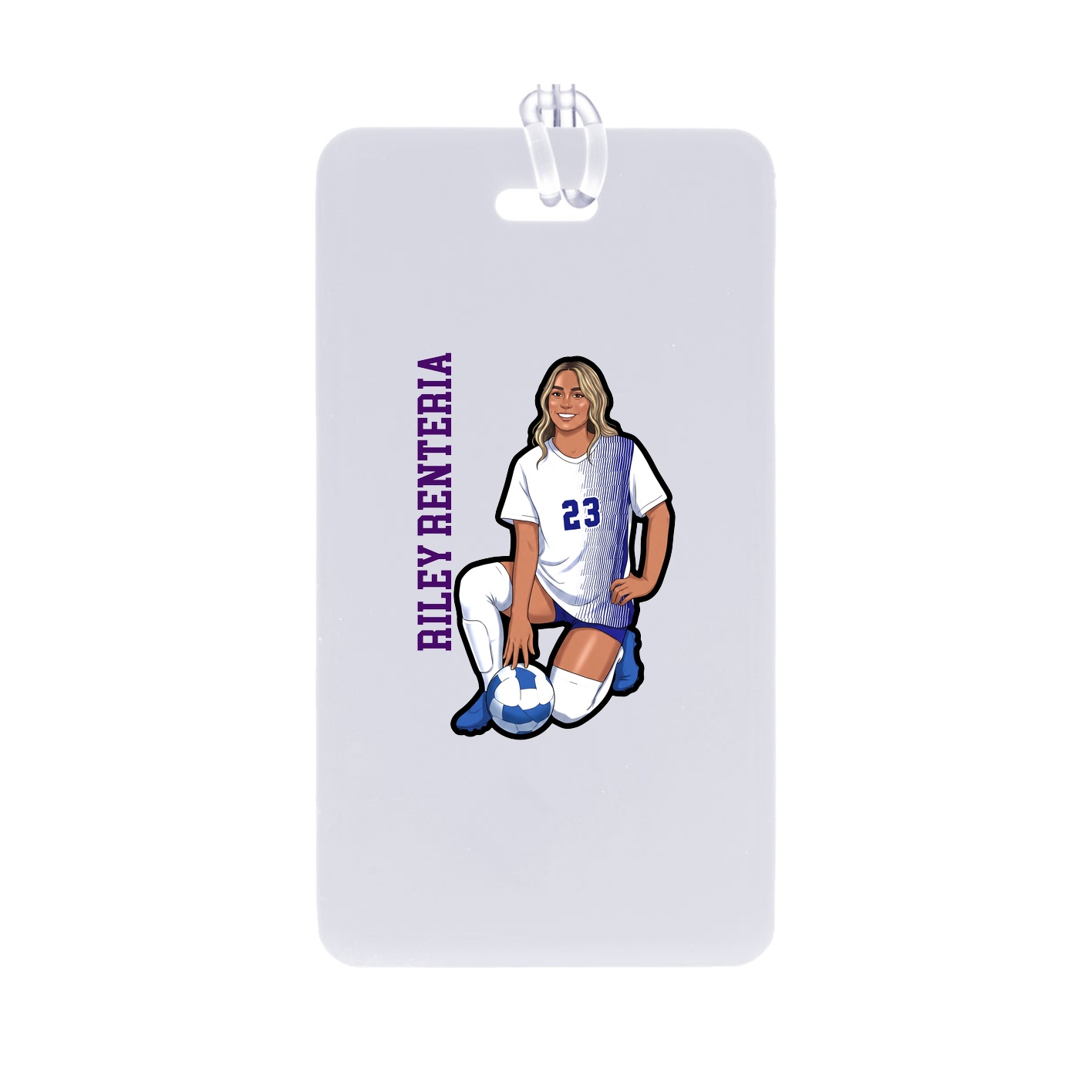 Bag Tag — Name Vertical in Classic
