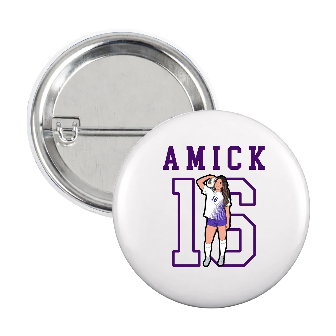 Game Day Button — Shirsey in White