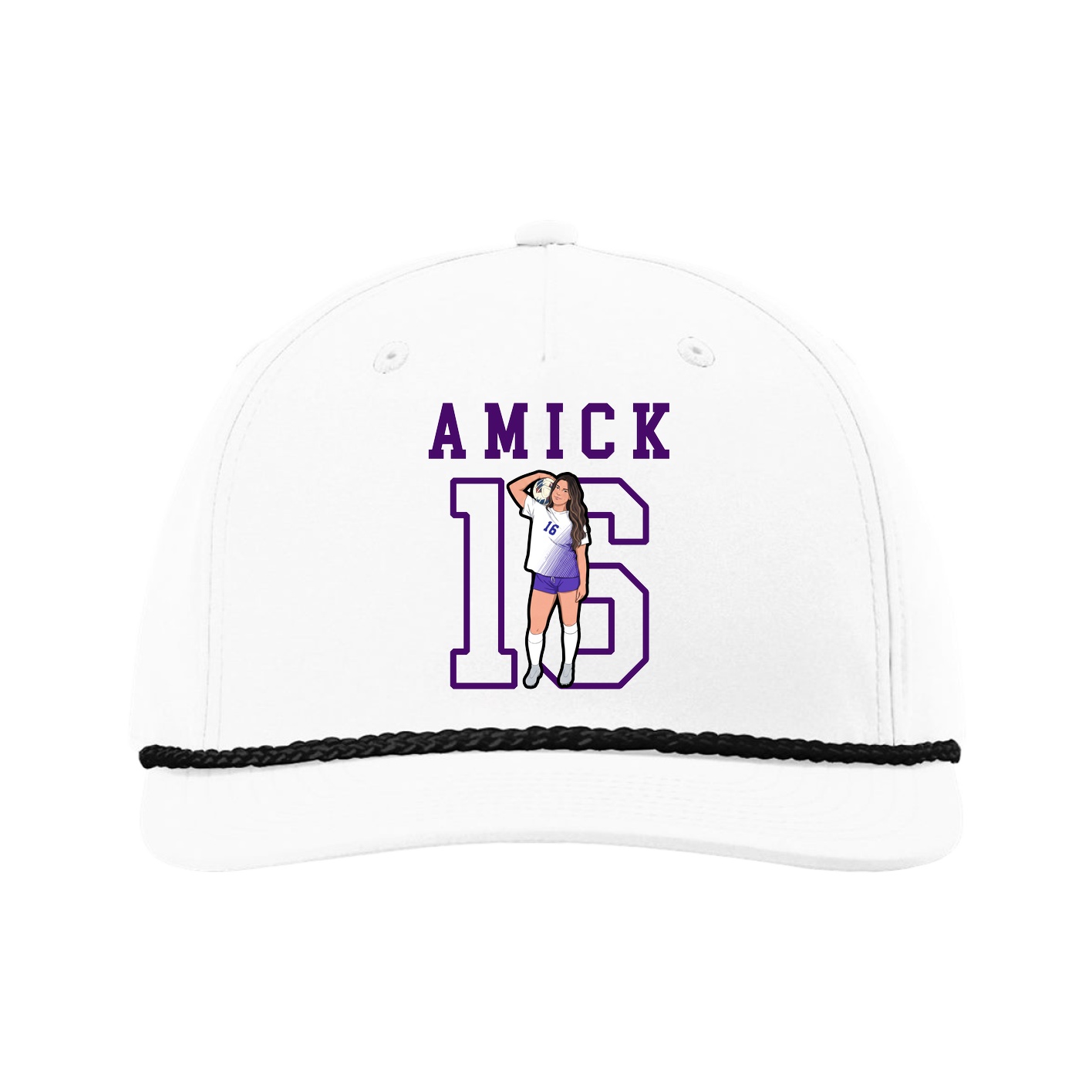 Five-Panel Classic Rope Cap — Shirsey in White