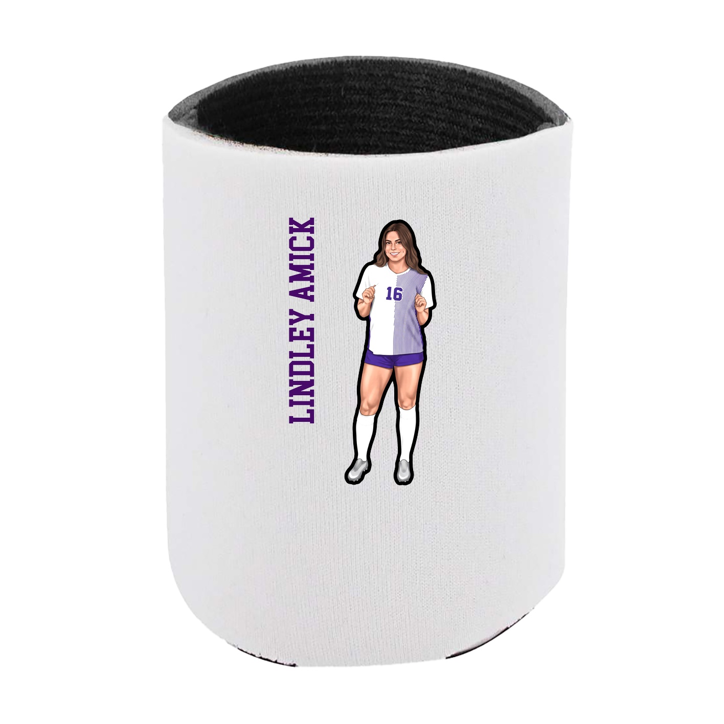 Can Holder — Name Vertical in White