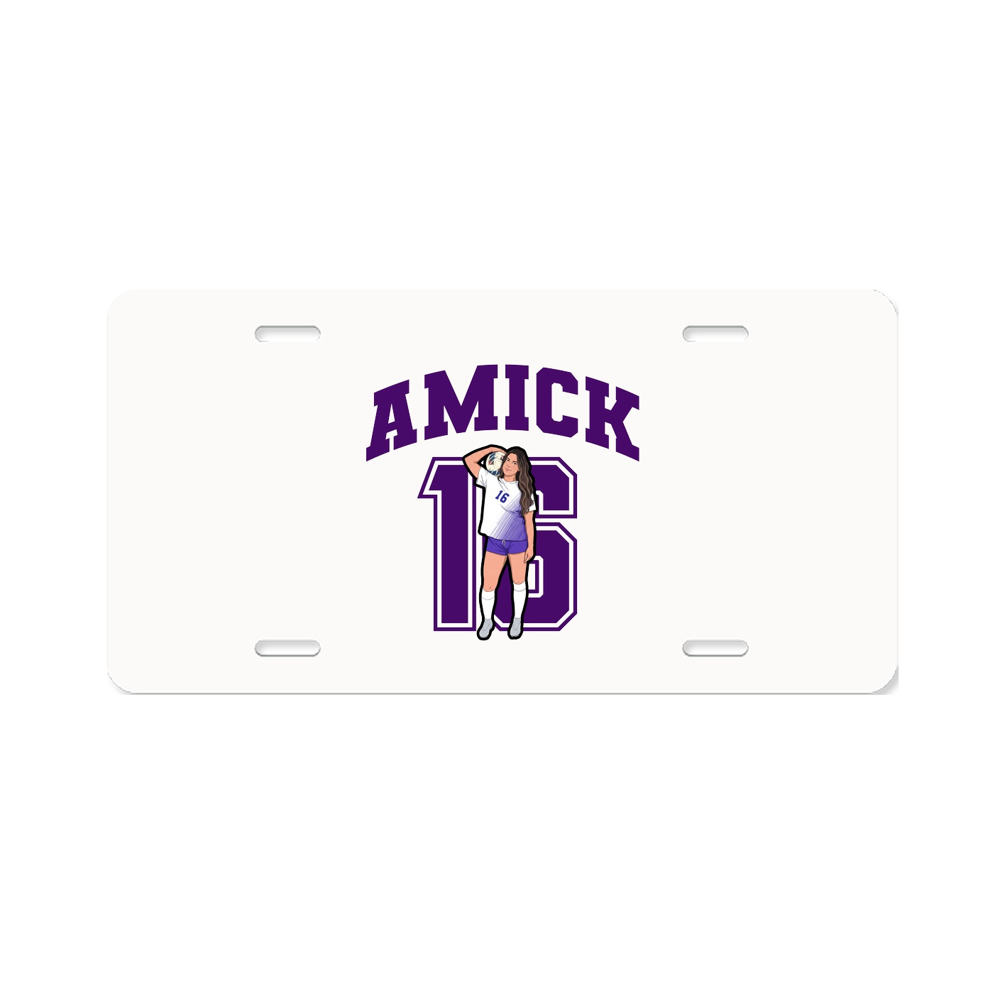 License Plate — Number in Classic