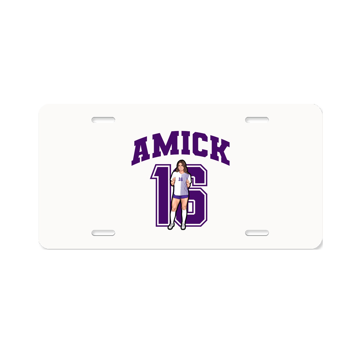 License Plate — Number in Classic