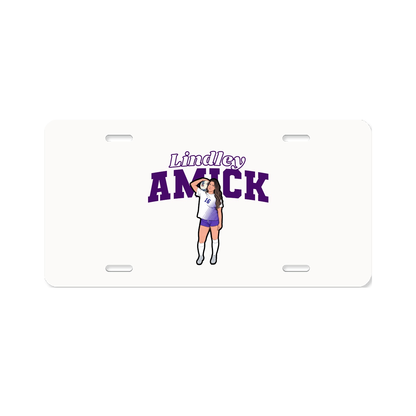 License Plate — Name Arch in Classic