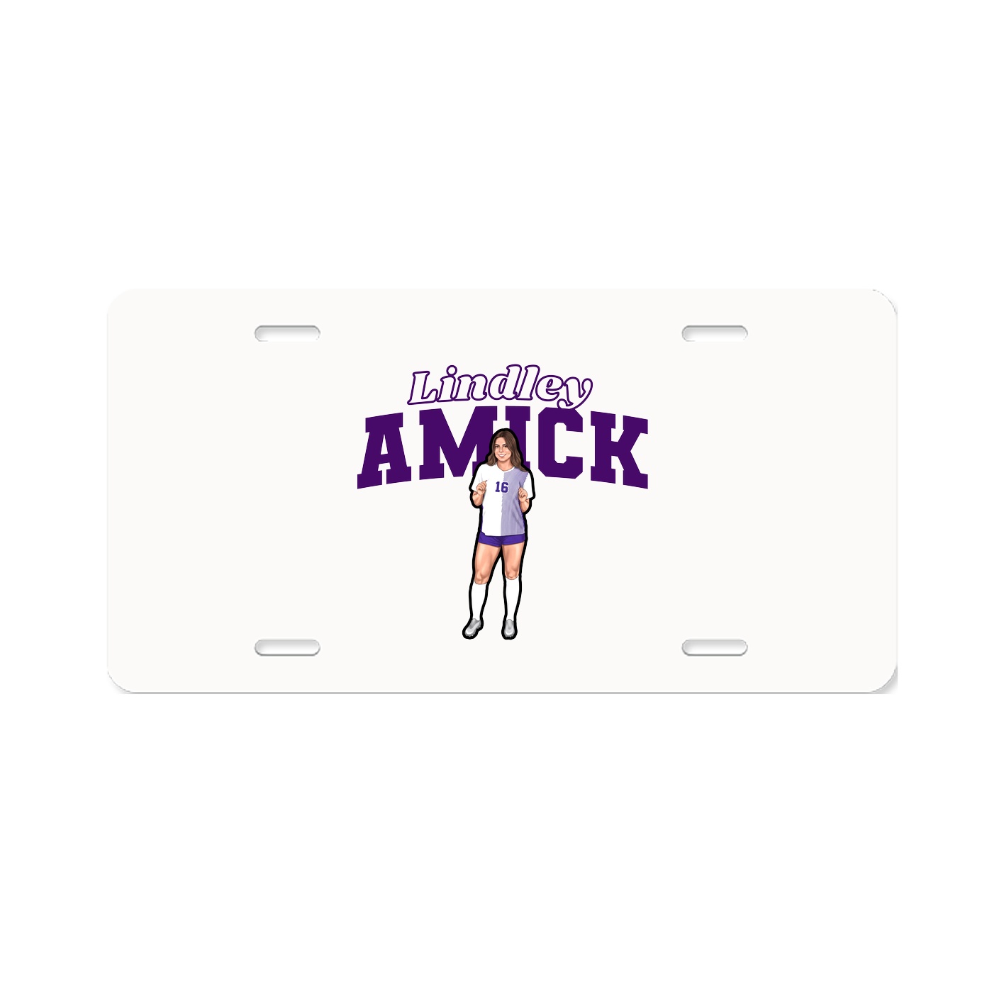 License Plate — Name Arch in Classic
