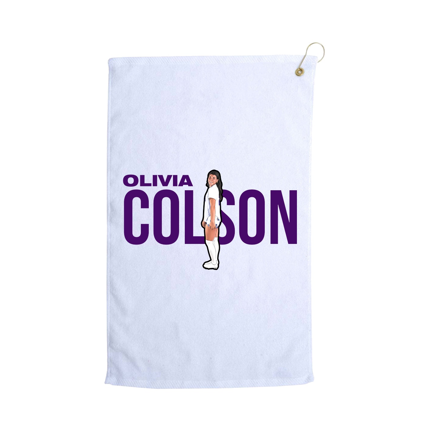 Golf Towel — Player Name in White