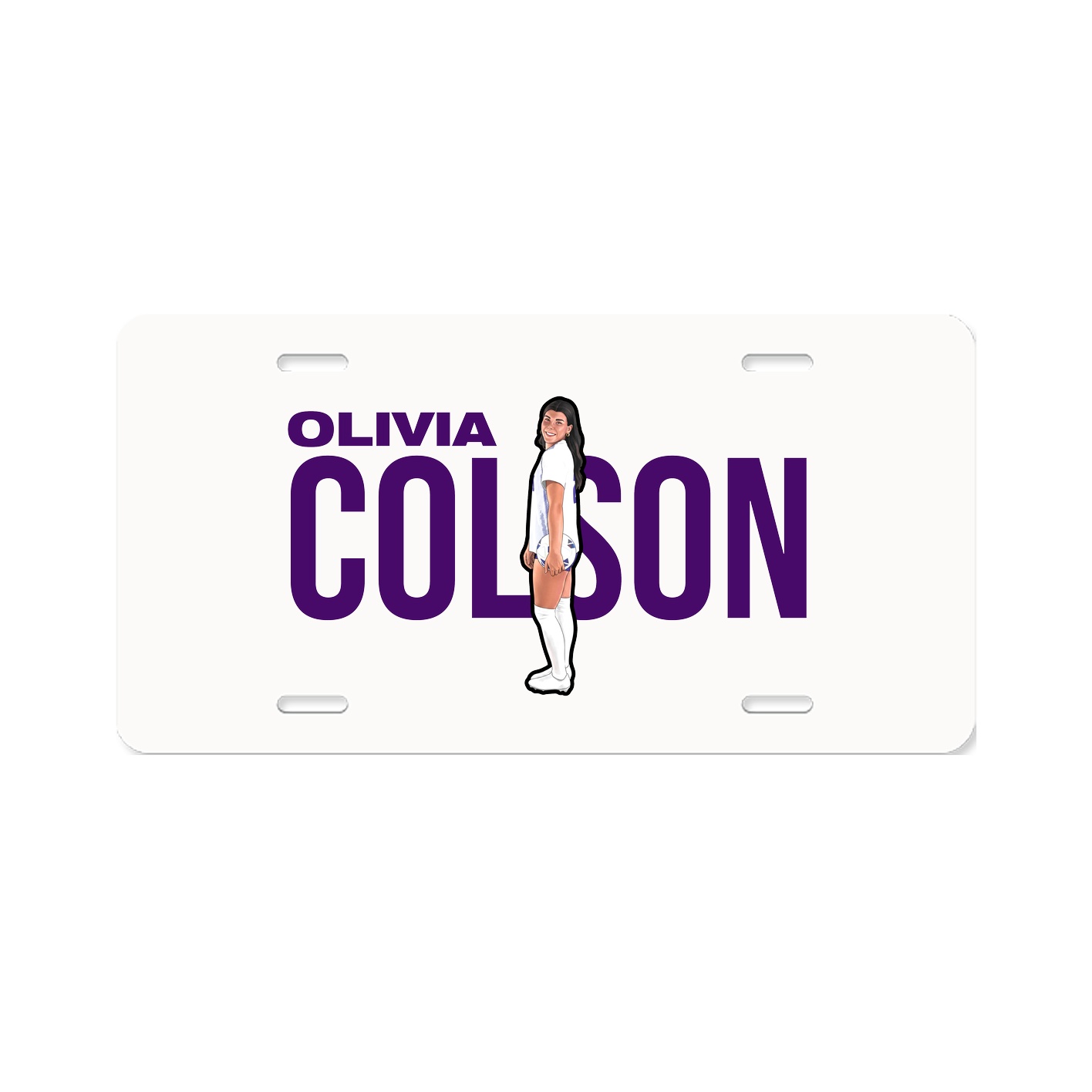 License Plate — Player Name in Classic