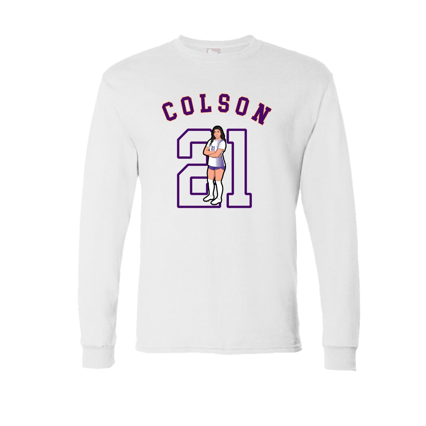 Long Sleeve Tee — Shirsey Arch in White