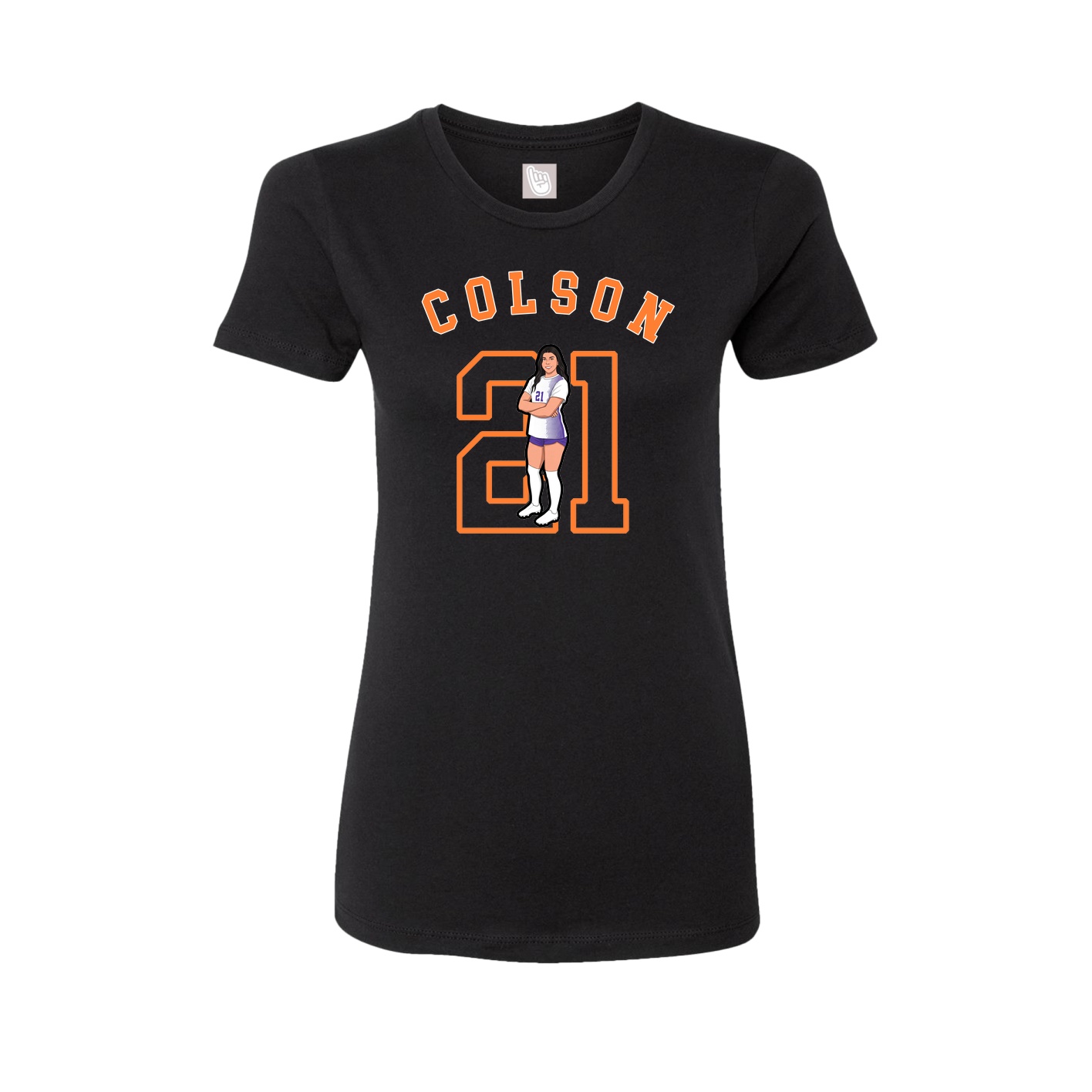 Fitted Women's Tee — Shirsey Arch in Black