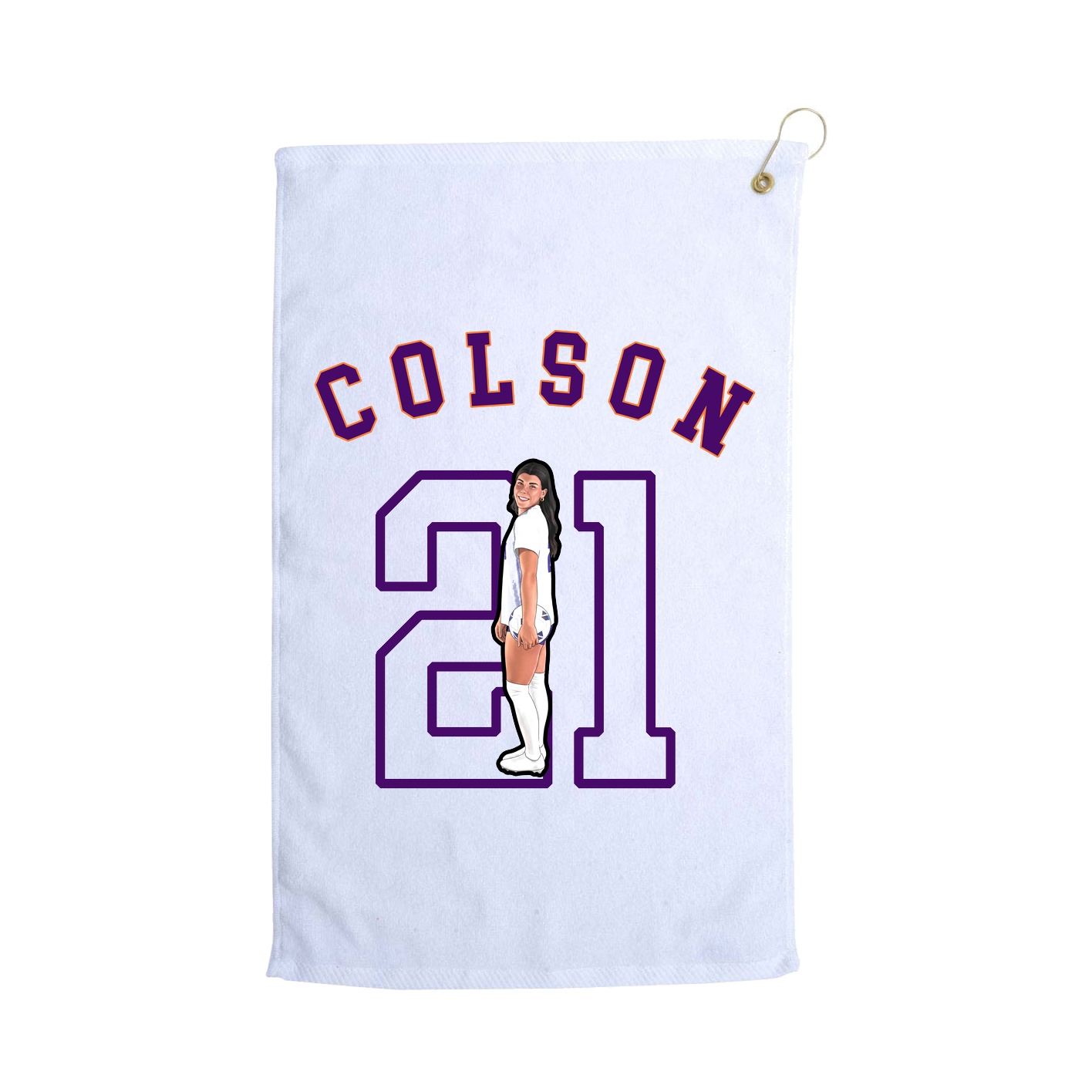 Golf Towel — Shirsey Arch in White