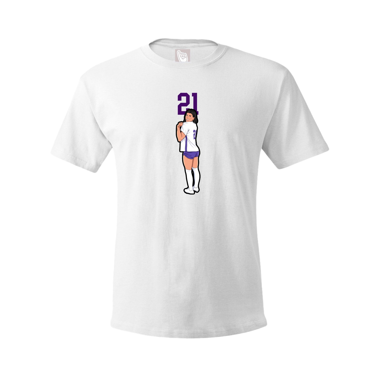 Tee — Number Top in White