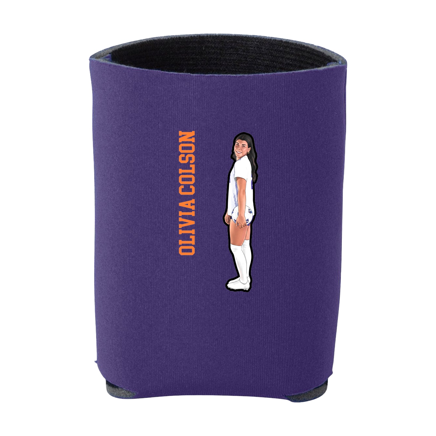 Can Holder — Name Vertical in Purple