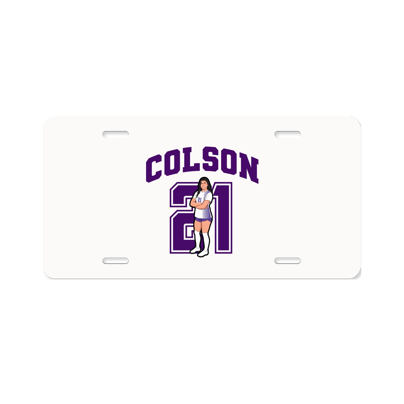 License Plate — Number in Classic