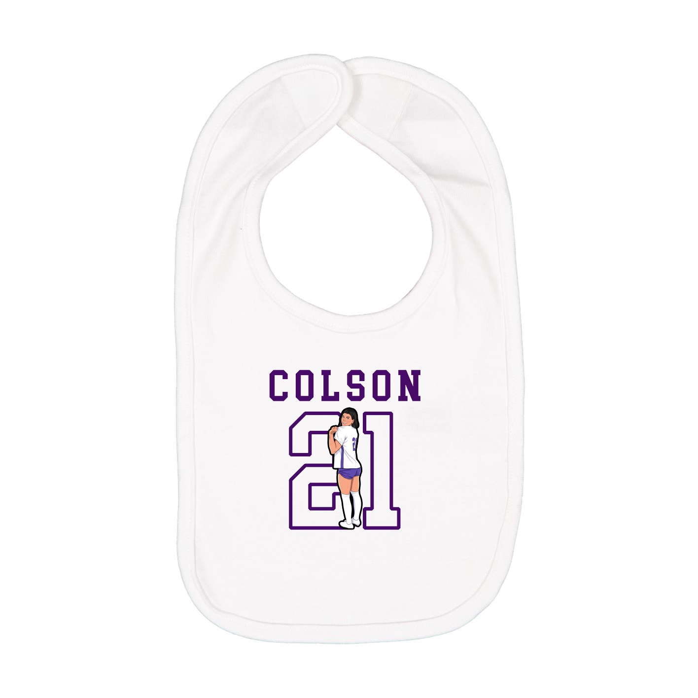 Infant Bib — Shirsey in White