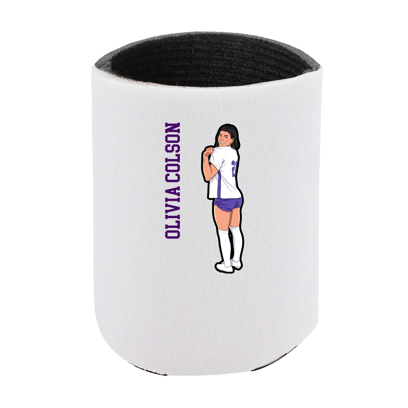 Can Holder — Name Vertical in White