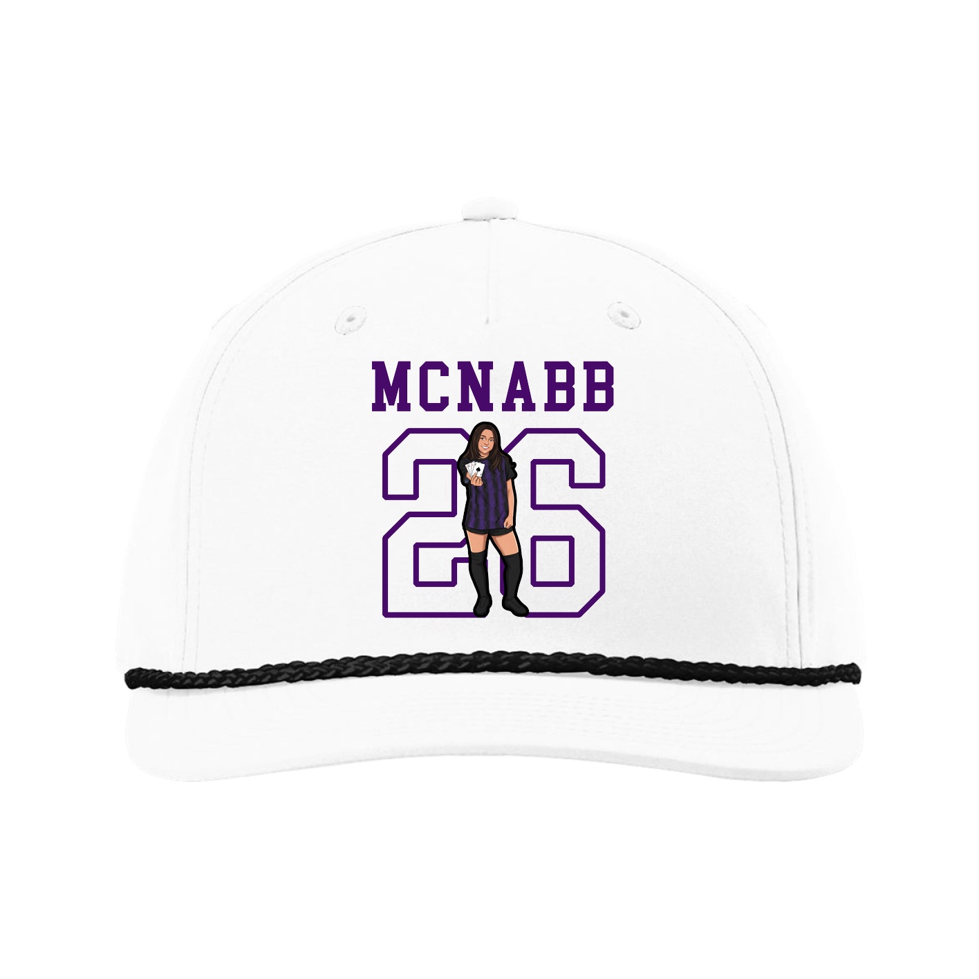 Five-Panel Classic Rope Cap — Shirsey in White