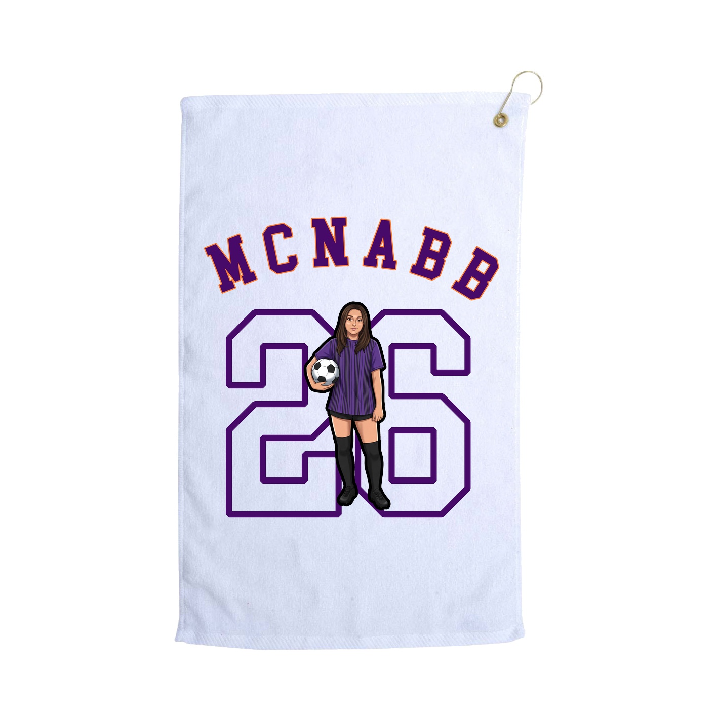Golf Towel — Shirsey Arch in White
