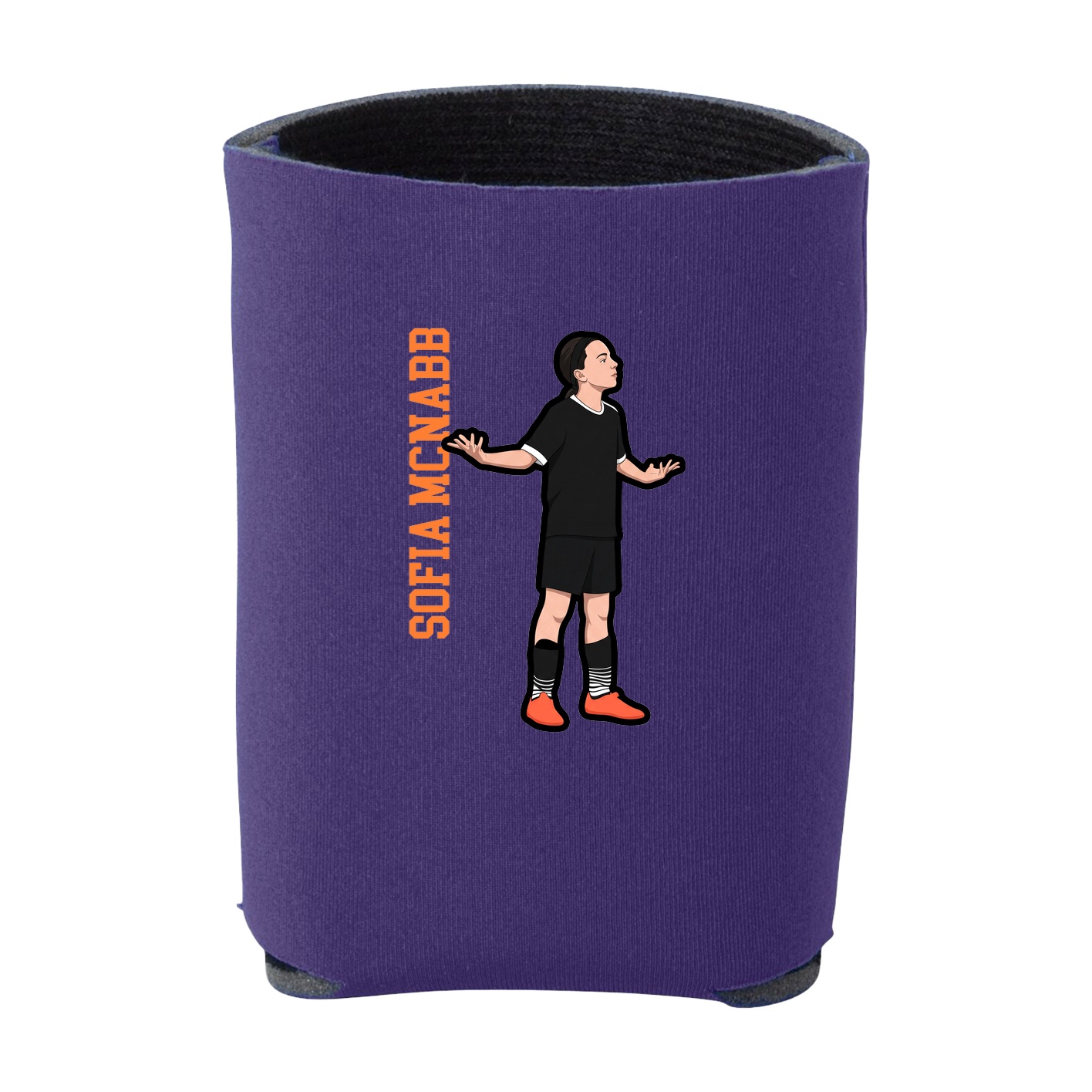 Can Holder — Name Vertical in Purple
