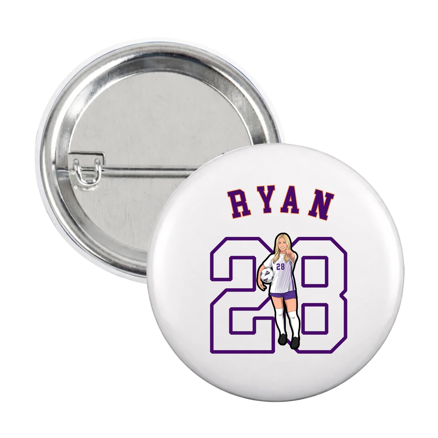 Game Day Button — Shirsey Arch in White