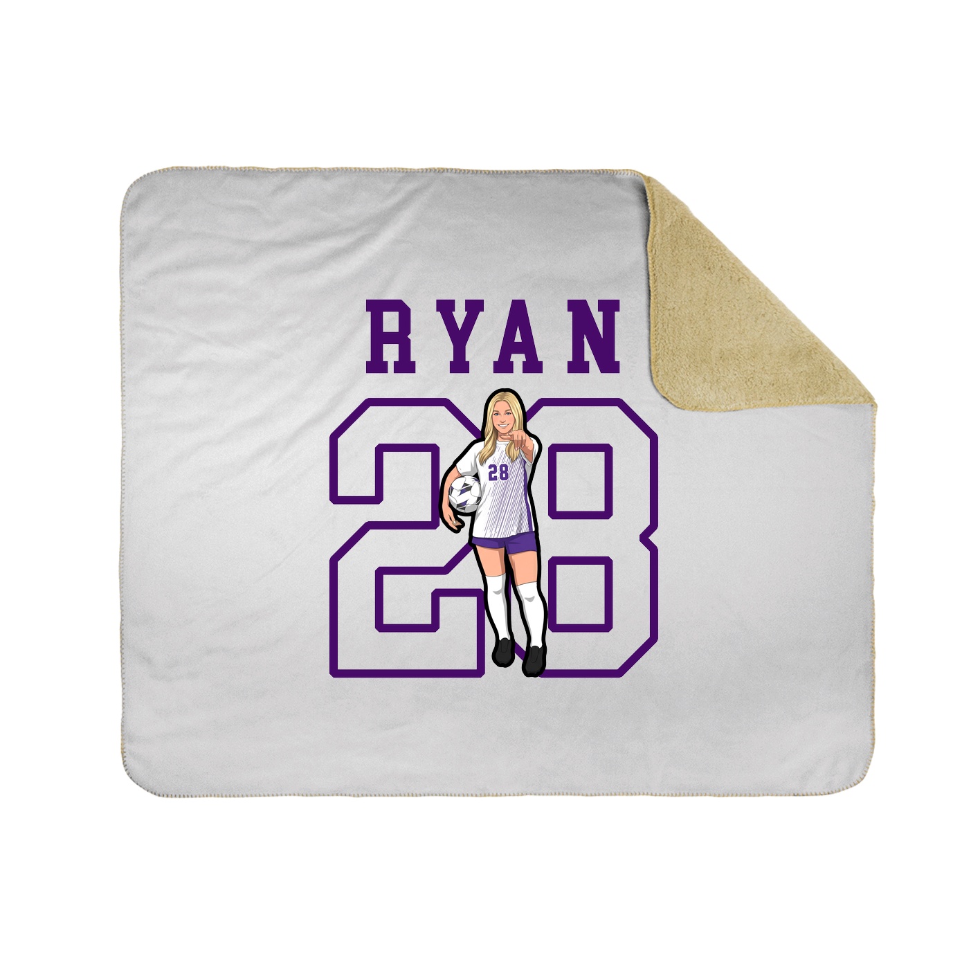 Throw Blanket — Shirsey in White