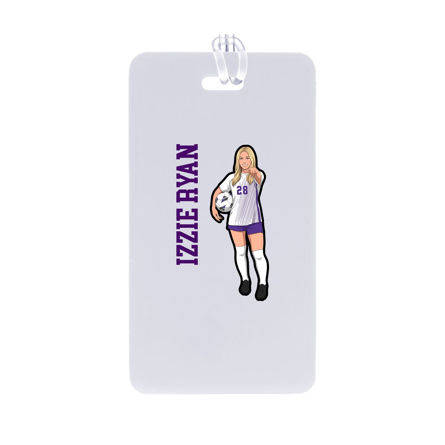 Bag Tag — Name Vertical in Classic